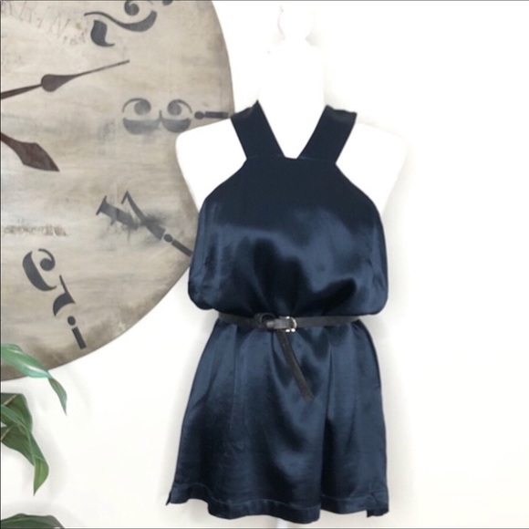 Banana Republic blue fully lined halter top. NWT. - Picture 2 of 7